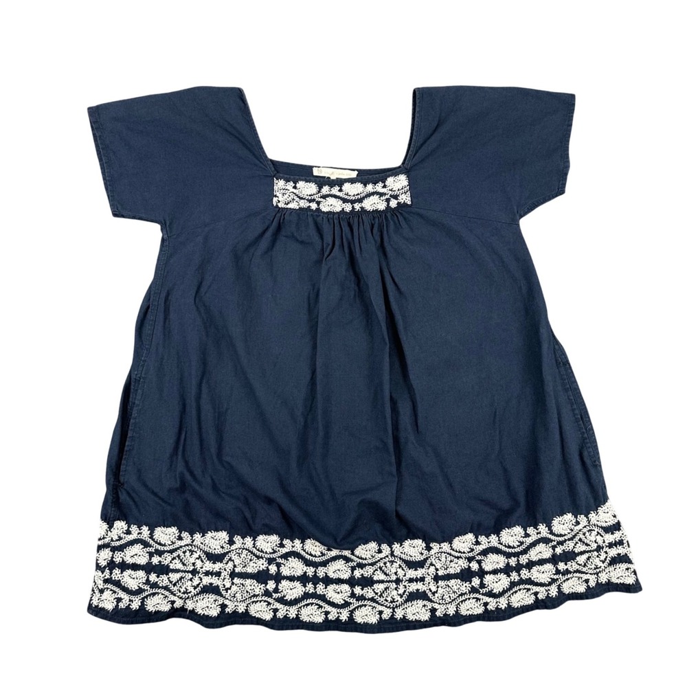 House of Harlow 1960 Mini Dress Womenx XS Embroidered Thalia Babydoll Tunic